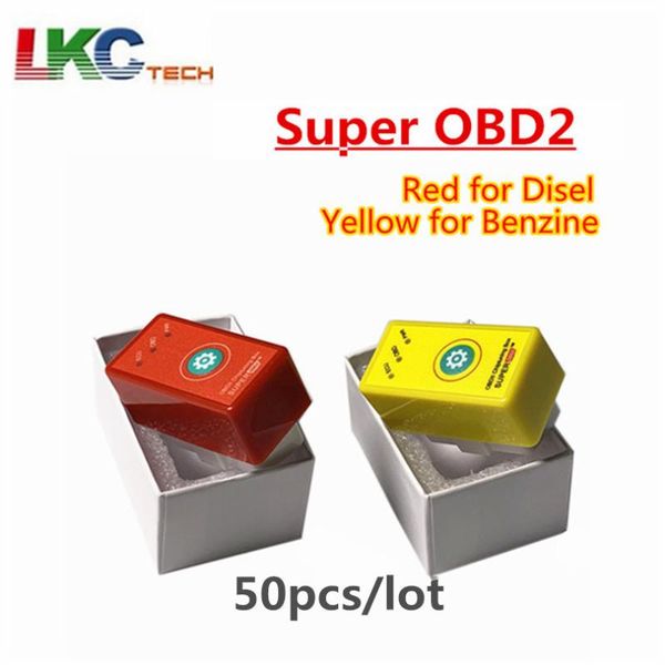 code readers & scan tools 50pcs super obd2 car chip tuning box plug and drive superobd2 powerprog more torque as nitro